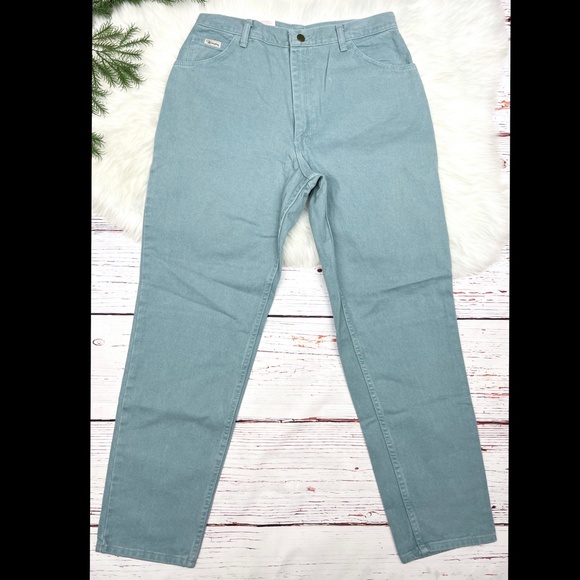 👖NWT🤩 VINTAGE 80s |•WRANGLER•| Deadstock Relaxed Fit SUPER High Rise Jean 14S - Picture 3 of 16